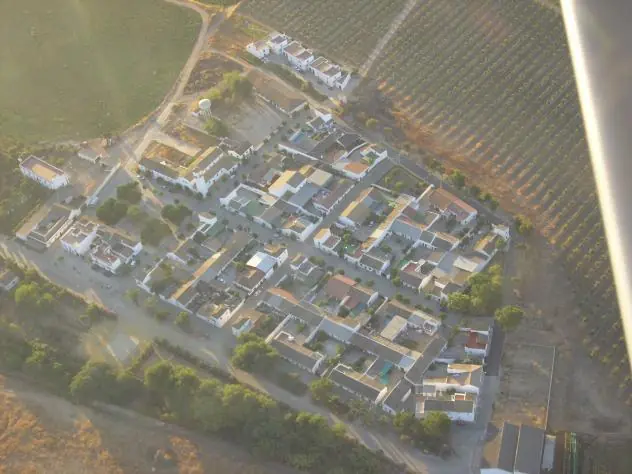 Vista del pueblo de El Calonge, Palma del Río, Córdoba